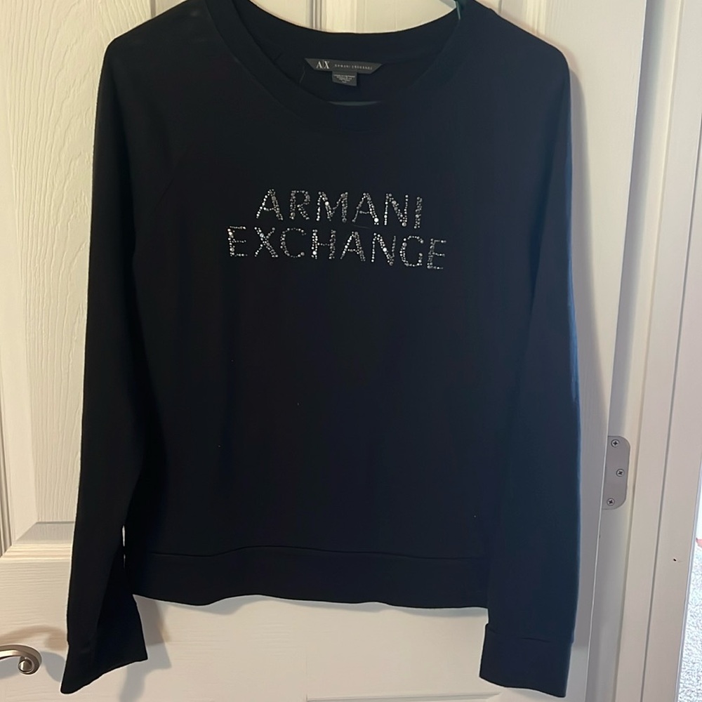 Armani Exchange Black Sweatshirt